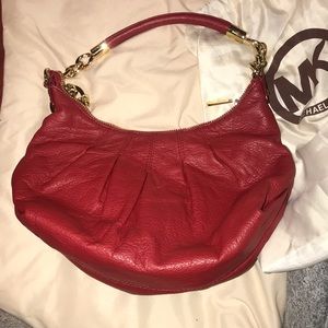 red Micheal kors bag